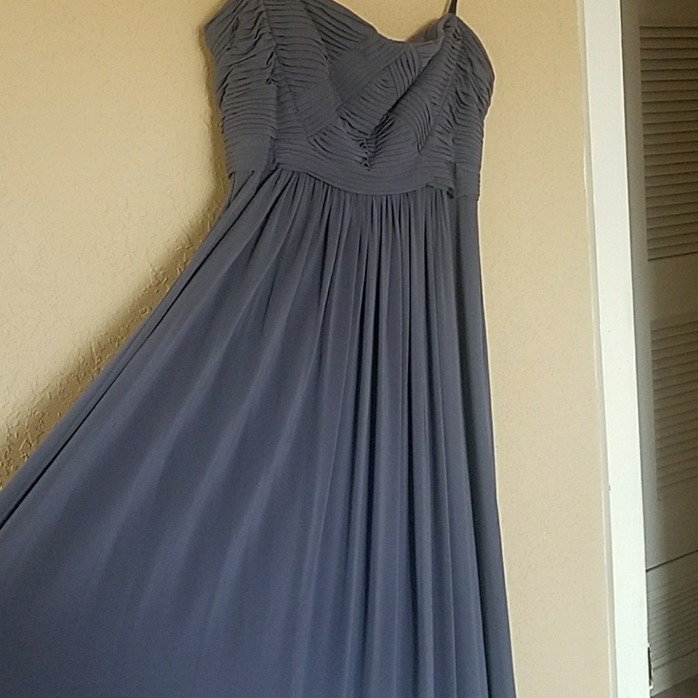 BCBG MaxAzria Long Gray Gown XS - Picture 3 of 8